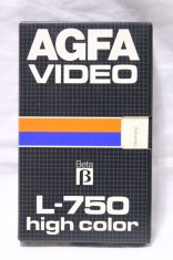 Caseta video Beta Agfa L-750 195 minute - folosita - netestata