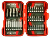 Set biti si adaptoare pentru surubelnita 37 piese, Raider 157793
