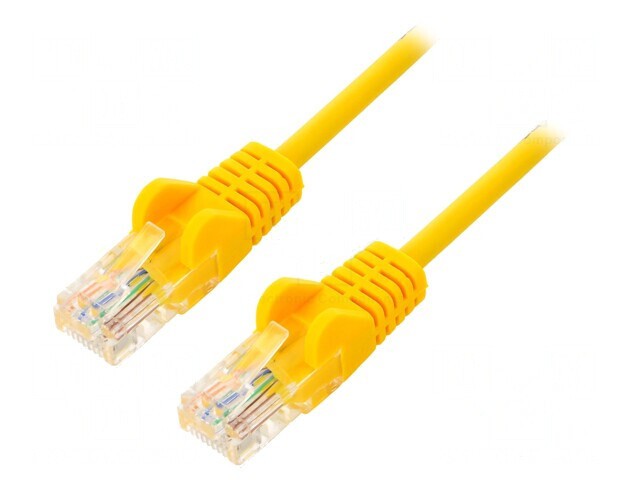 Patch Cord U/UTP Cat6 Galben 0.25m