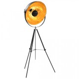 Lampă de podea, negru și auriu, 51 cm, E27, vidaXL