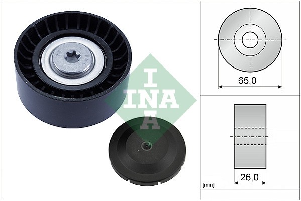 INA 532 0804 10 Rola ghidare/conducere, curea transmisie