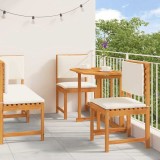 vidaXL Set Bistro de Grădină 4 pcs Maro lemn masiv de acacia 3329115