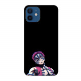 Husa compatibila cu Apple iPhone 12 Silicon Gel Tpu Model Demon Slayer Akaza