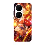 Husa compatibila cu Huawei Nova Y70 model Genshin Impact Baal, Silicon, TPU, Viceversa, Transparent, Carcasa