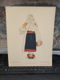 Țărancă din Teleorman, Muntenia , planșa nr. 045 din Portul popular rom&acirc;nesc, de Alexandrina Enăchescu, Scrisul Rom&acirc;nesc, Craiova, 1944