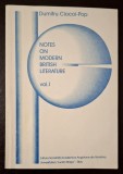 Notes on Modern British Literature VOL. 1 - Dumitru Ciocoi-Pop, Ed. Societatii Academice Anglofone din Romania, Universitatea Lucian Blaga, Sibiu 1999