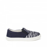 Slip-on BOSTON Print pentru Copii, Marine, Albastru, 30, 32