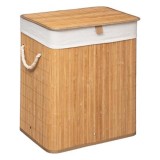 Cumpara ieftin Cos de rufe Natural culoarea stejar - alb 40x30x50cm