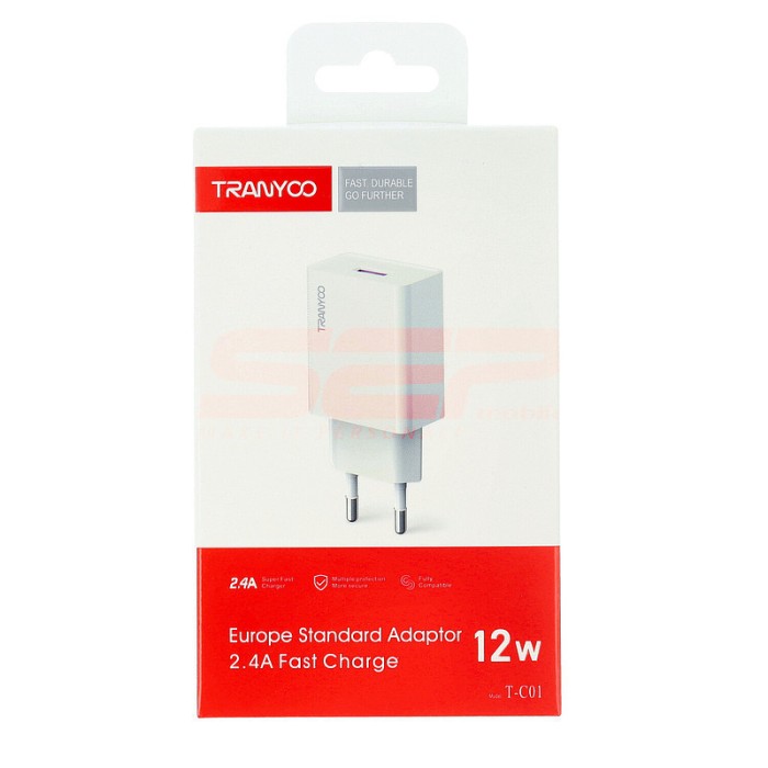 Adaptor priza USB 12W TRANYOO T-C01