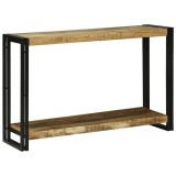 Masa Consola VidaXL Lemn Masiv Mango Brut 120x33x75 cm Maro Rustic Living Foaier