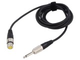 Cablu Audio Jack 6.3mm la XLR Feminin 3m Negru