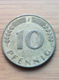 Moneda Germania 10 Pfennig 1949 J, Europa