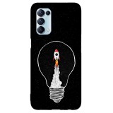 Husa compatibila cu Oppo A54 5G model Space traveler, Silicon, TPU, Viceversa, Transparent, Carcasa