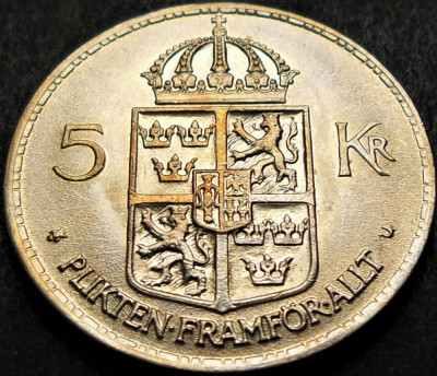 Moneda 5 COROANE - SUEDIA, anul 1972 * cod 929 B foto