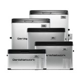 Frigidere auto 25/30/40/50/75l cu compresor cu congelare pentru rulotă, camion, dube 3,5t cu alimentare la brichetă 12-24V sau baterii cu panou solar