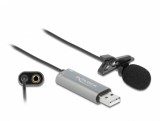 Microfon omnidirectional 24 bit/192 kHz tip lavaliera, Delock 66638