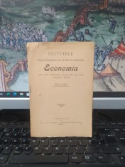 Statutele Băncei populare de credit și economie Economia, din com. Grindeni plasa Jiu de jos, jud. Dolj, azi sat &icirc;n com. Ostroveni, T&acirc;rgu Jiu 1904 196