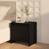 vidaXL Dulap de noapte Stejar Negru 45 x 34 x 44,5 cm Lemn compozit 8000983