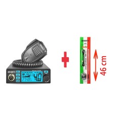 PACHET Statie Radio CB Avanti KARMA Vox 12-24V + Antena Radio CB AVANTI Aldo Precalibrata 46cm