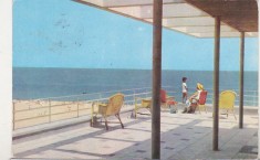 bnk cp Mangalia - Vedere spre largul marii - uzata