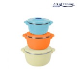 SET 3CASEROLE TERMICE 2+4+6L,BELLY BEIGE