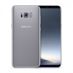 Skin Samsung Galaxy S8 (set 2 folii) CARBON TRANSPARENT foto