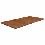 vidaXL Blat de baie, maro &icirc;nchis, 100x50x1,5 cm, lemn masiv tratat