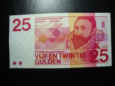 OLANDA 25 GULDENI 1971 SUPERBA foto