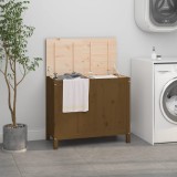 VidaXL Cutie de rufe, maro miere, 88,5x44x76 cm, lemn masiv de pin
