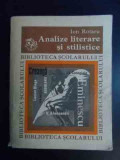 Analize Literare Si Stilistice - Ion Rotaru ,542328