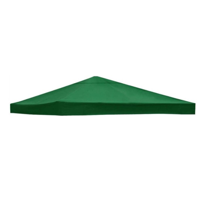 Prelat&Auml; copertin&Auml; impermeabil&Auml; acoperi&Egrave; cort pavilion 2.9 x 2.9 m, oxford 700d cauciucat, verde, uv &amp; ap&Auml; rezistent&Auml;