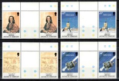 BAT Ter. Antarctic Britanic 1986, Mi #132-135**, pereche cu punte, astronomie, Cometa Halley, MNH! Cota 39 &euro;!