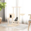 VidaXL Ansamblu de pisici cu stâlpi din funie de sisal, crem, 94,5 cm 171639