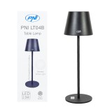 Aproape nou: Lampa de masa PNI LT04B cu LED 2.5W, acumulator 1200 mAh, incarcare pr