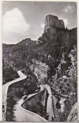 bnk cp Serpentine in Cheile Bicazului - Vedere - uzata foto