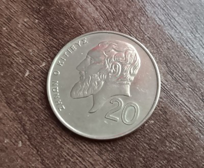 M3 C50 - Moneda foarte veche - Cipru - 20 centi - 1991 foto