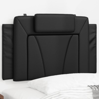 Gossi perna pentru tablie pat, negru, 80 cm, piele artificiala foto
