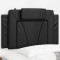 vidaXL Pernă pentru tăblie pat, negru, 80 cm, piele artificială 374760