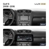NAVIGATIE AUTO TEYES LUX ONE VOLKSWAGEN GOLF 6 2008-2016 6+128GB 12.3 IPS OCTA-CORE 2GHZ, ANDROID 4G BLUETOOTH 5.1 DSP