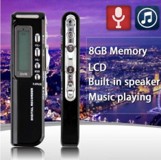 Raldio Microfon spion - reportofon digital 8GB, mp3player foto