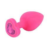 Dop Anal Brighty, Medium, Silicon, Roz/Roz, Mokko Toys