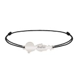 Child - Bratara personalizata snur baietel din argint 925