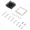 Radiator extrudat, aluminiu, 35mm x 35mm, neagra, Advanced Thermal Solutions - ATS-61350K-C1-R0