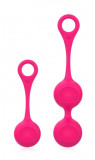 Set 2 Bile Vaginale Kegel Pleasure Balls Silicon Roz