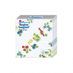 Servetele de Masa Regina Berries, 45 Buc/Set, 30x30 cm, 1 Strat, Albe, Servetele de Masa Un Singur Strat, Regina Servetele de Masa, Servetele de Masa