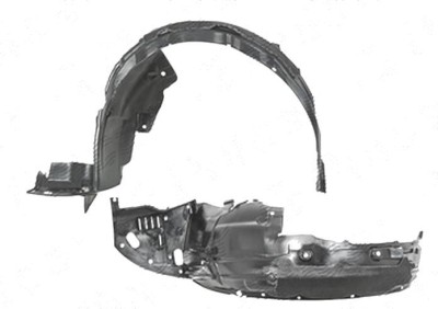 Carenaj aripa interioara, aparatori noroi Honda Accord (Cu2), 03.2008-03.2011, fata, Stanga, versiune USA, polipropilena (PP/PPE); cu spuma antizgomo foto
