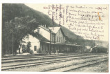 3377 - DEJ, Cluj, Railway Station, Romania - old postcard - used - 1929