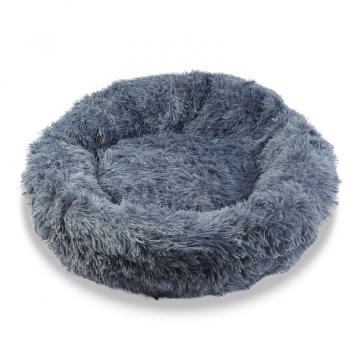 Pat pentru caini - rotund - marime &quot;XL&quot; - 80 cm - gri Best CarHome