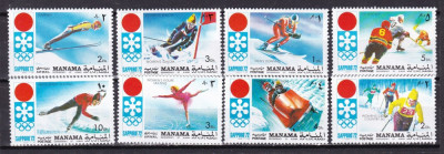 Manama 1971 sport MI 562-569 MNH foto