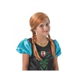 Cumpara ieftin Peruca Printesa Anna pentru copii - Frozen 3 ani + Universala, Disney